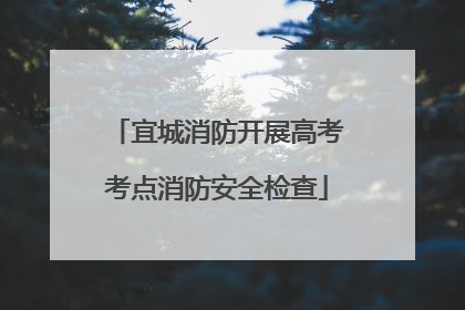 宜城消防开展高考考点消防安全检查