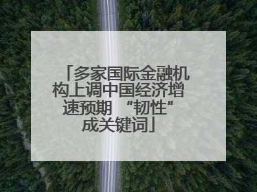 多家国际金融机构上调中国经济增速预期 “韧性”成关键词