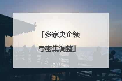 多家央企领导密集调整