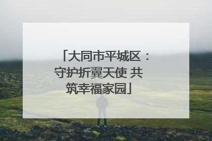 大同市平城区：守护折翼天使 共筑幸福家园