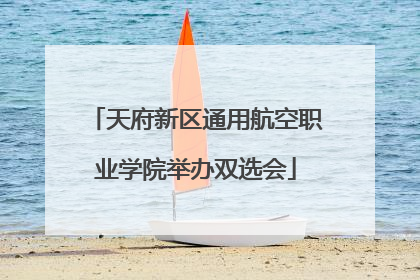 天府新区通用航空职业学院举办双选会
