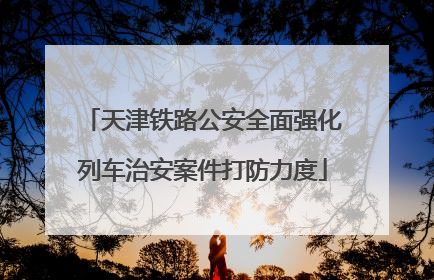 天津铁路公安全面强化列车治安案件打防力度