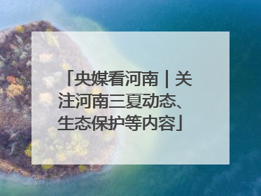 央媒看河南｜关注河南三夏动态、生态保护等内容