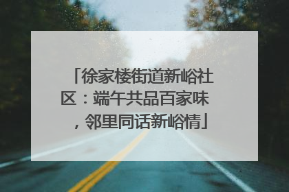 徐家楼街道新峪社区：端午共品百家味，邻里同话新峪情