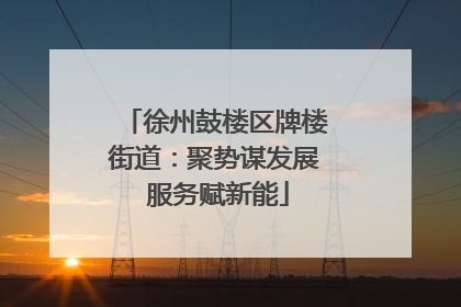 徐州鼓楼区牌楼街道：聚势谋发展 服务赋新能