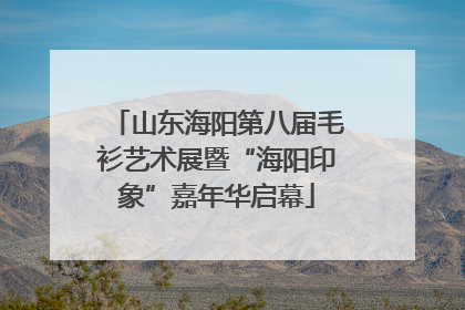 山东海阳第八届毛衫艺术展暨“海阳印象”嘉年华启幕