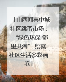 山西闻喜中城社区跳蚤市场：“绿色环保 邻里共淘” 绘就社区生活多彩画卷