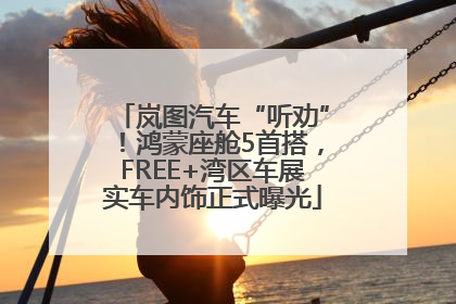 岚图汽车“听劝”！鸿蒙座舱5首搭，FREE+湾区车展实车内饰正式曝光