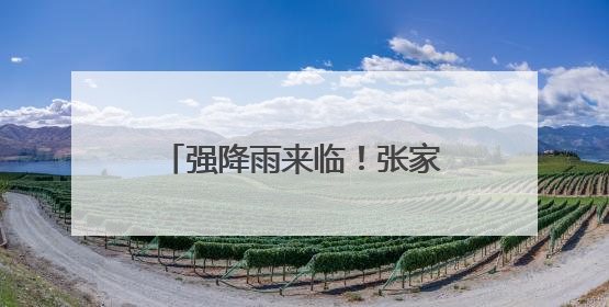 强降雨来临！张家界市严阵以待开展强降雨防范应对工作
