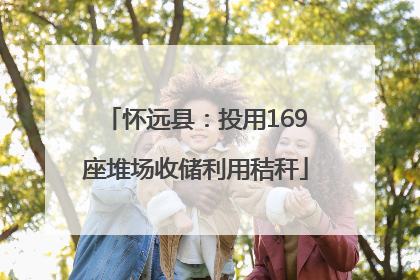 怀远县：投用169座堆场收储利用秸秆