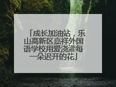 成长加油站，乐山高新区嘉祥外国语学校用爱浇灌每一朵迟开的花