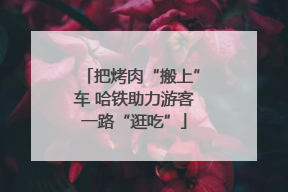 把烤肉“搬上”车 哈铁助力游客一路“逛吃”