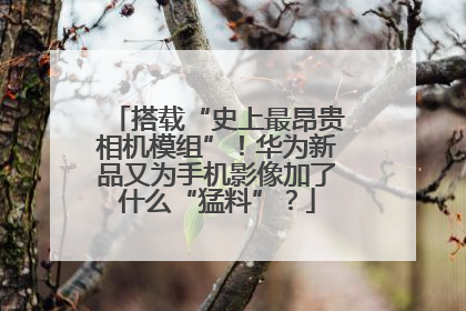 搭载“史上最昂贵相机模组”！华为新品又为手机影像加了什么“猛料”？