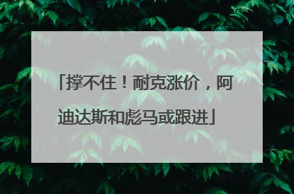 撑不住！耐克涨价，阿迪达斯和彪马或跟进