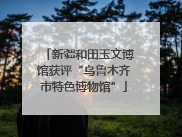 新疆和田玉文博馆获评“乌鲁木齐市特色博物馆”