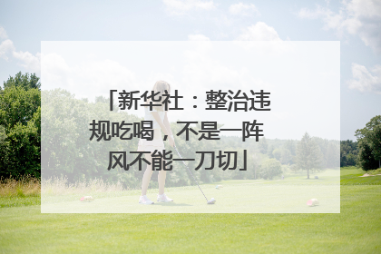 新华社：整治违规吃喝，不是一阵风不能一刀切