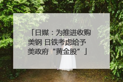 日媒：为推进收购美钢 日铁考虑给予美政府“黄金股”