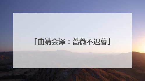 曲靖会泽：蔷薇不迟暮