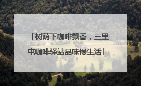 树荫下咖啡飘香，三里屯咖啡驿站品味慢生活