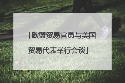 欧盟贸易官员与美国贸易代表举行会谈