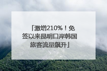 激增210%！免签以来昆明口岸韩国旅客流量飙升