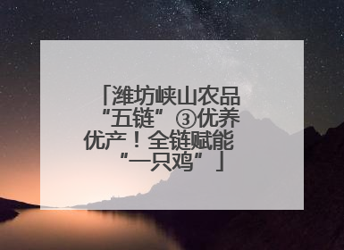 潍坊峡山农品“五链”③优养优产！全链赋能“一只鸡”