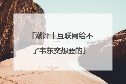 潮评丨互联网给不了韦东奕想要的