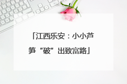 江西乐安：小小芦笋“破”出致富路