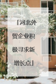 河北外贸企业积极寻求新增长点