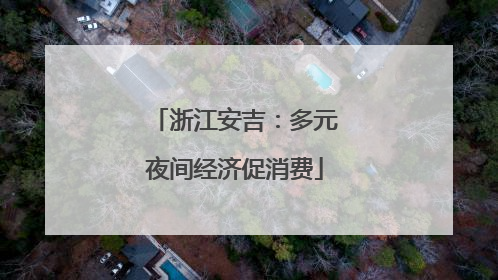 浙江安吉：多元夜间经济促消费