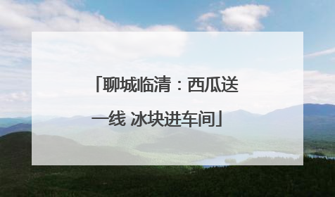 聊城临清：西瓜送一线 冰块进车间