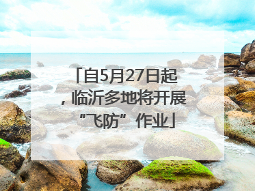 自5月27日起，临沂多地将开展“飞防”作业