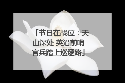 节日在战位：天山深处 英沿前哨官兵踏上巡逻路