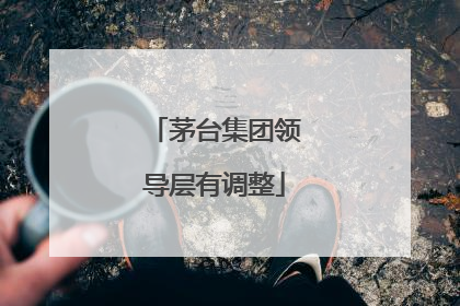 茅台集团领导层有调整