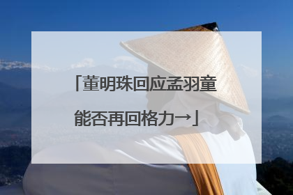 董明珠回应孟羽童能否再回格力→