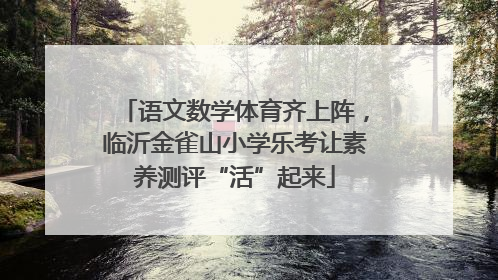 语文数学体育齐上阵，临沂金雀山小学乐考让素养测评“活”起来