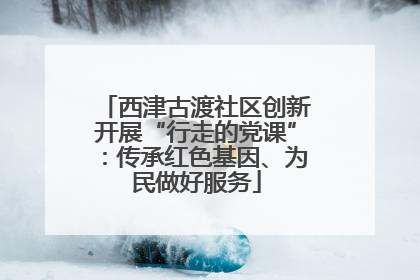 西津古渡社区创新开展“行走的党课”：传承红色基因、为民做好服务