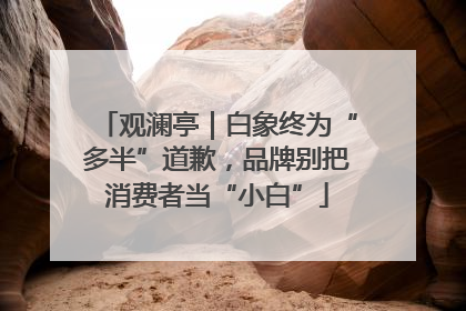 观澜亭｜白象终为“多半”道歉，品牌别把消费者当“小白”