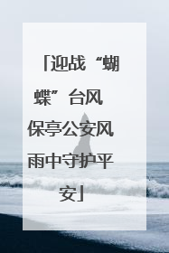 迎战“蝴蝶”台风 保亭公安风雨中守护平安