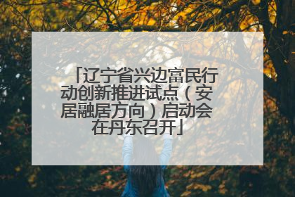 辽宁省兴边富民行动创新推进试点（安居融居方向）启动会在丹东召开