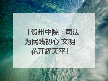 贺州中院：司法为民践初心 文明花开耀天平
