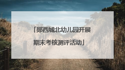 郧西城北幼儿园开展期末考核测评活动