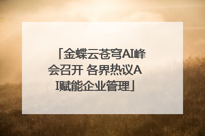 金蝶云苍穹AI峰会召开 各界热议AI赋能企业管理