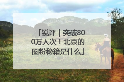 锐评｜突破800万人次！北京的圈粉秘籍是什么