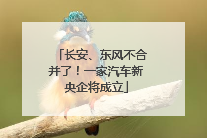 长安、东风不合并了！一家汽车新央企将成立
