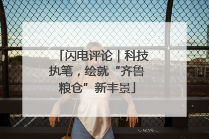 闪电评论｜科技执笔，绘就“齐鲁粮仓”新丰景