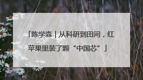 陈学森｜从科研到田间，红苹果里装了颗“中国芯”