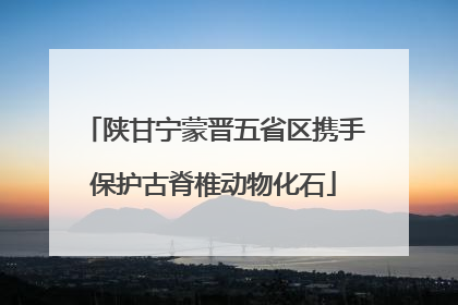 陕甘宁蒙晋五省区携手保护古脊椎动物化石