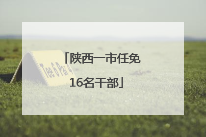 陕西一市任免16名干部