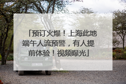 预订火爆！上海此地端午人流预警，有人提前体验！视频曝光